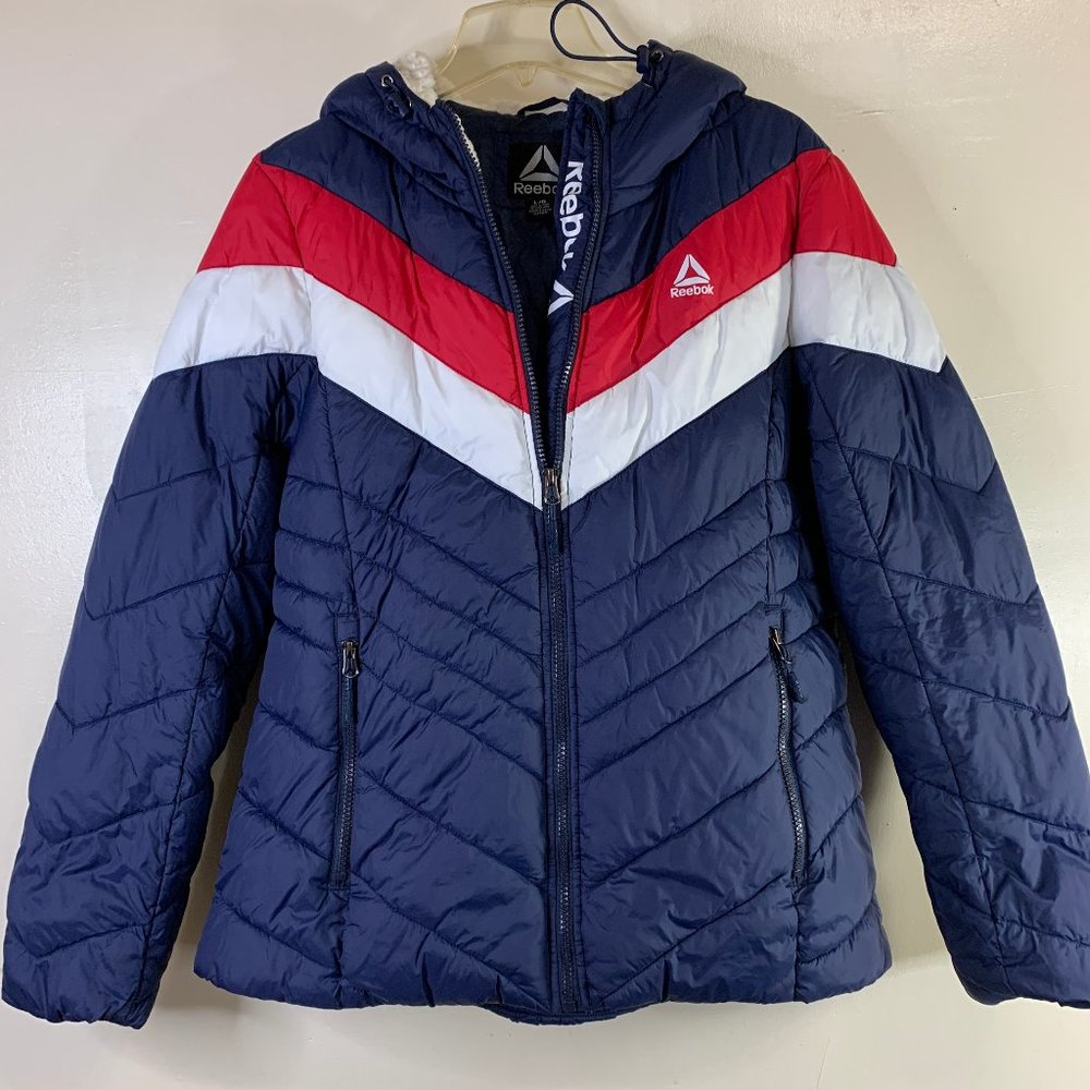 Reebok Sherpa Hooded Jacket Size LG